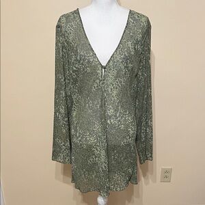 Y2K Victoria's Secret Sheer Leopard Print Coverup
